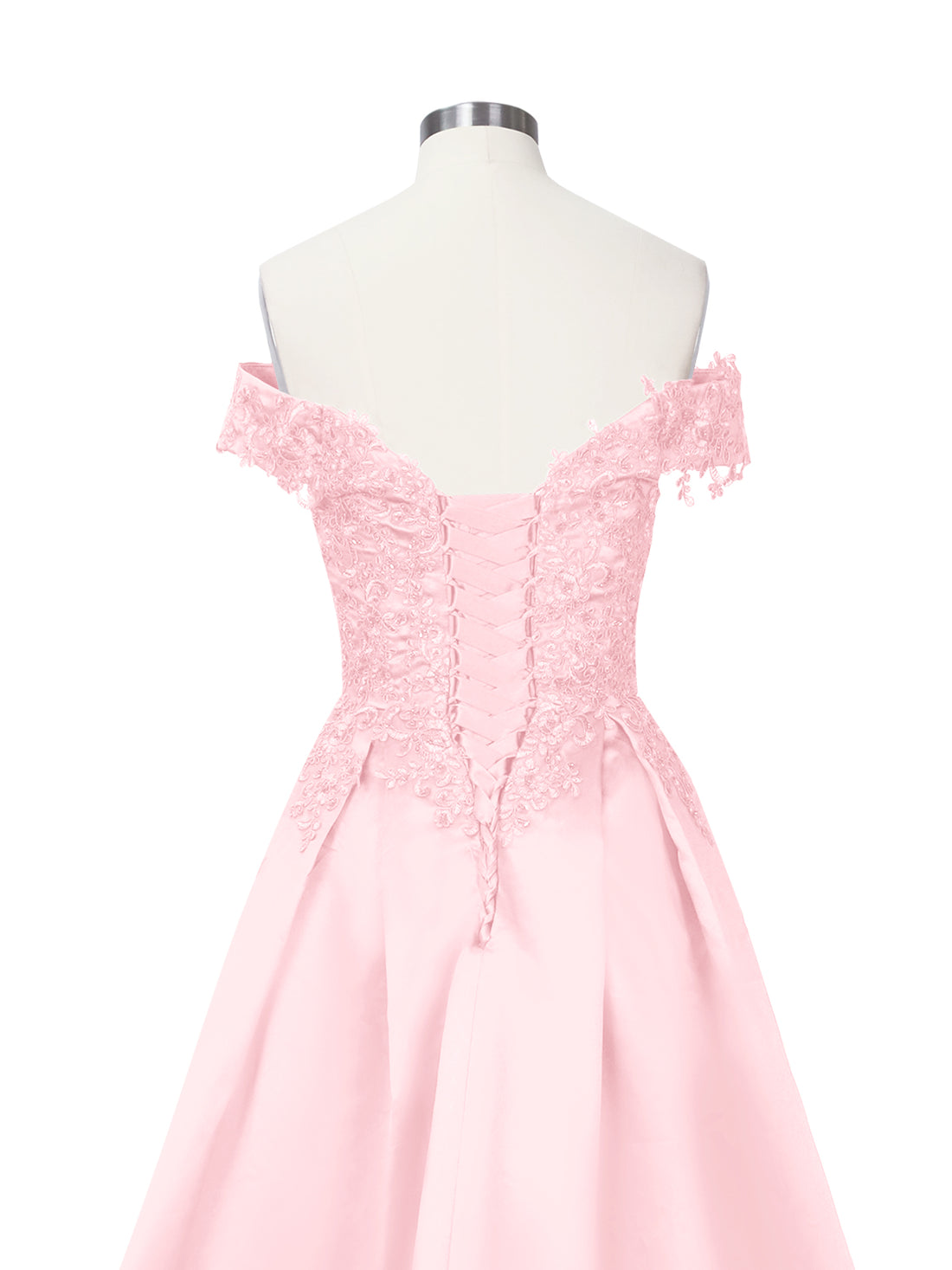 Applique Bodice Prom Dress 