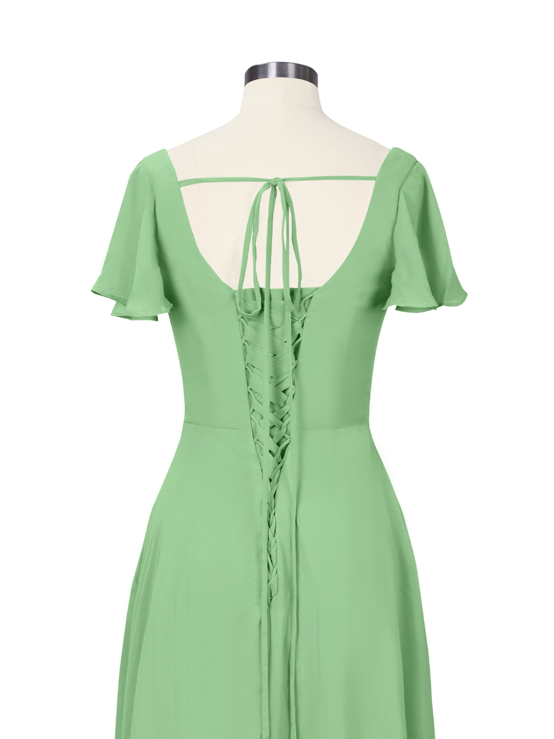 Flutter Sleeves Bridesmaid Dress 