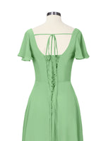 Flutter Sleeves Bridesmaid Dress 
