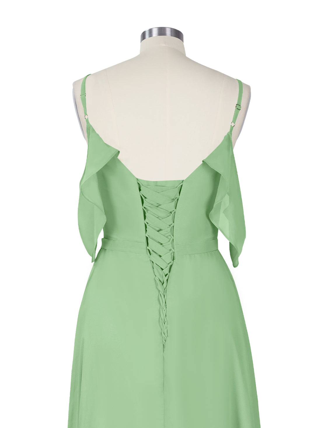 Flowy Spaghetti Bridesmaid Dress 