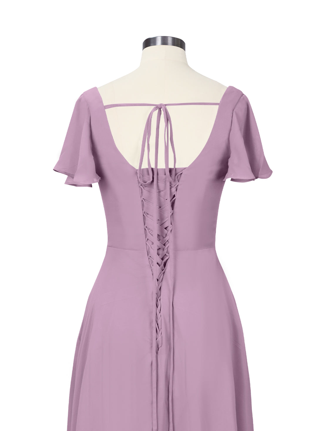 Flutter Sleeves Bridesmaid Dress 