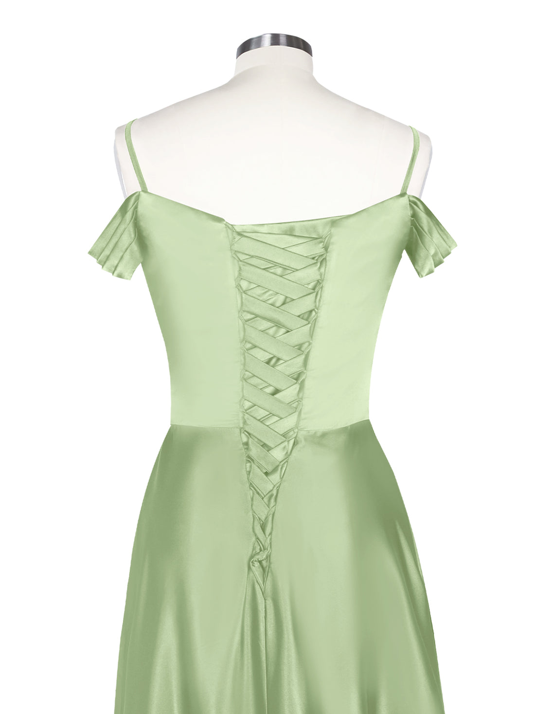 Silk-Like Pleated Prom Dress 