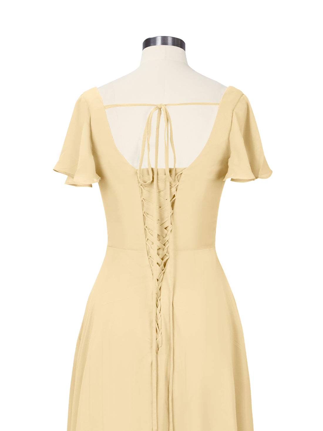 Flutter Sleeves Bridesmaid Dress 