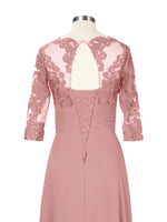 Three Quarter Sleeve Mother Dress 