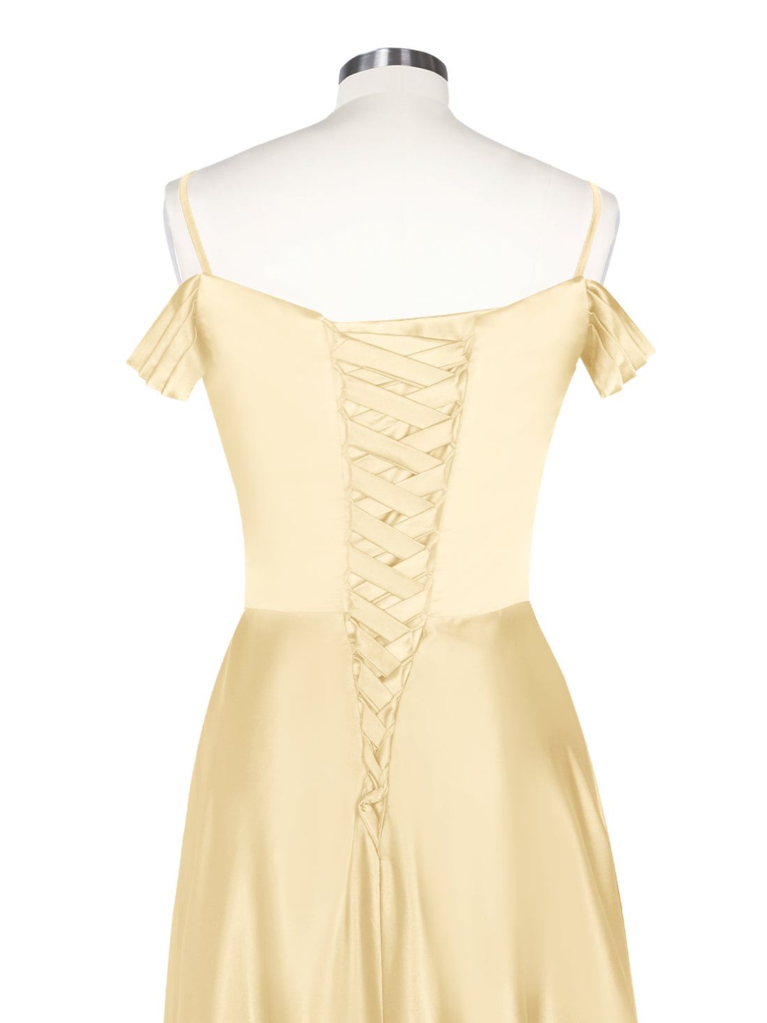 Silk-Like Pleated Prom Dress 