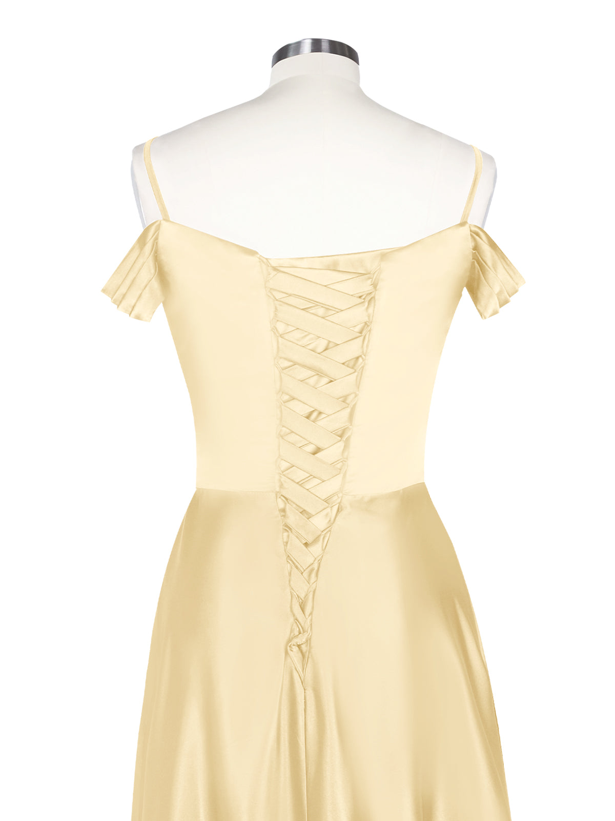 Silk-Like Pleated Prom Dress 
