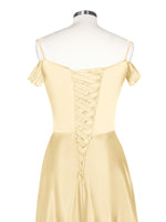 Silk-Like Pleated Prom Dress 