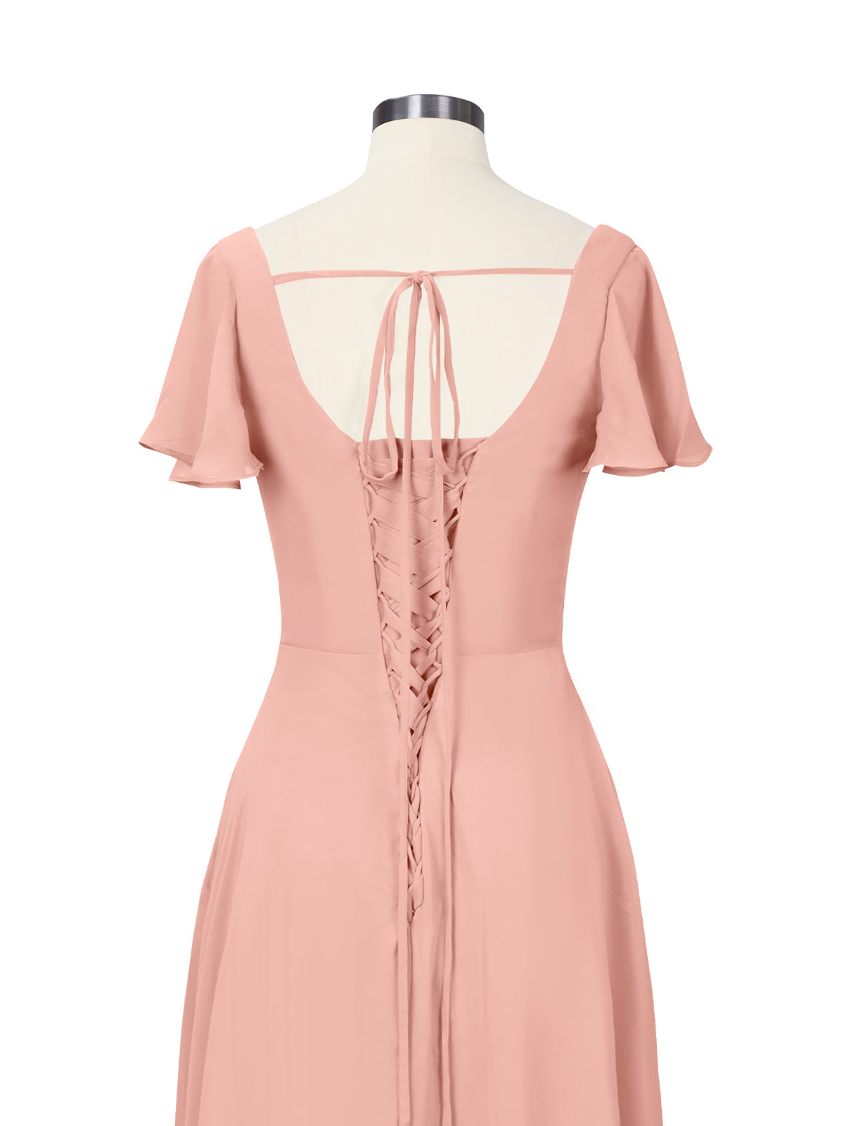 Flutter Sleeves Bridesmaid Dress 