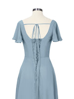 Flutter Sleeves Bridesmaid Dress 