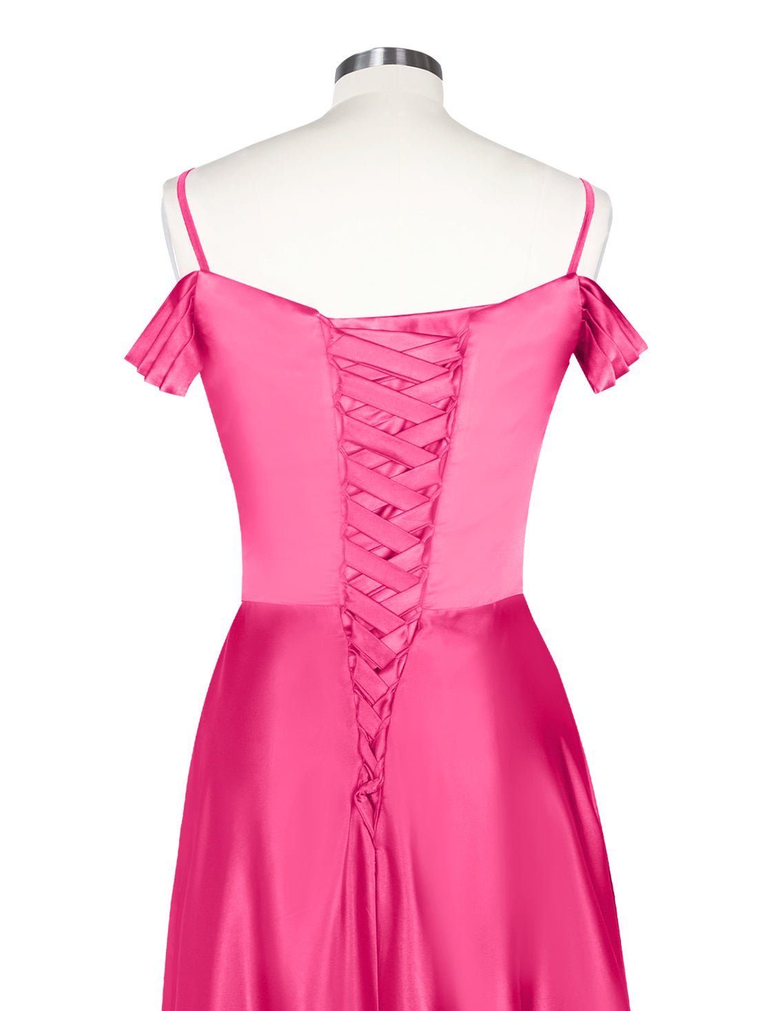 Silk-Like Pleated Prom Dress 