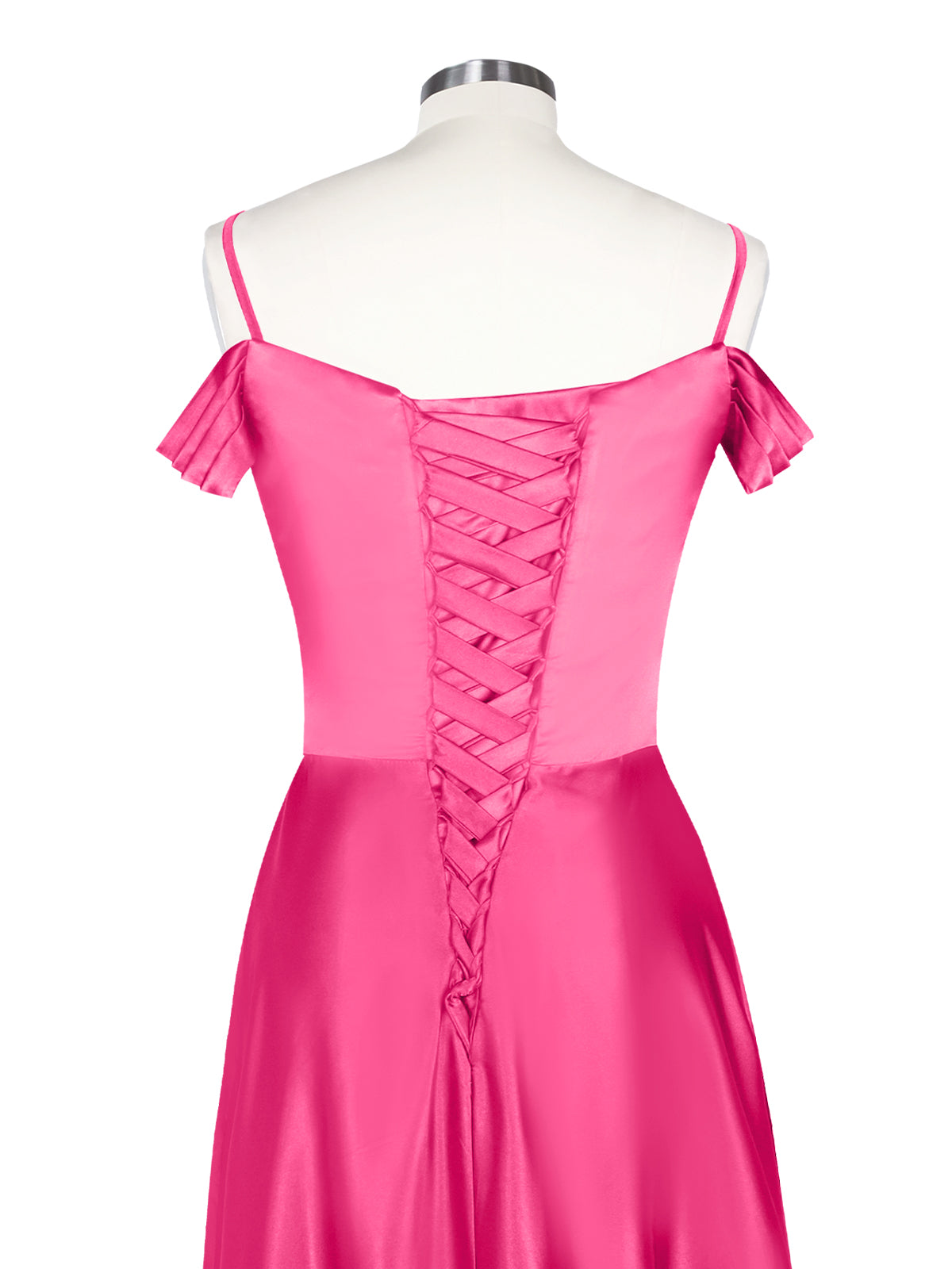Silk-Like Pleated Prom Dress 
