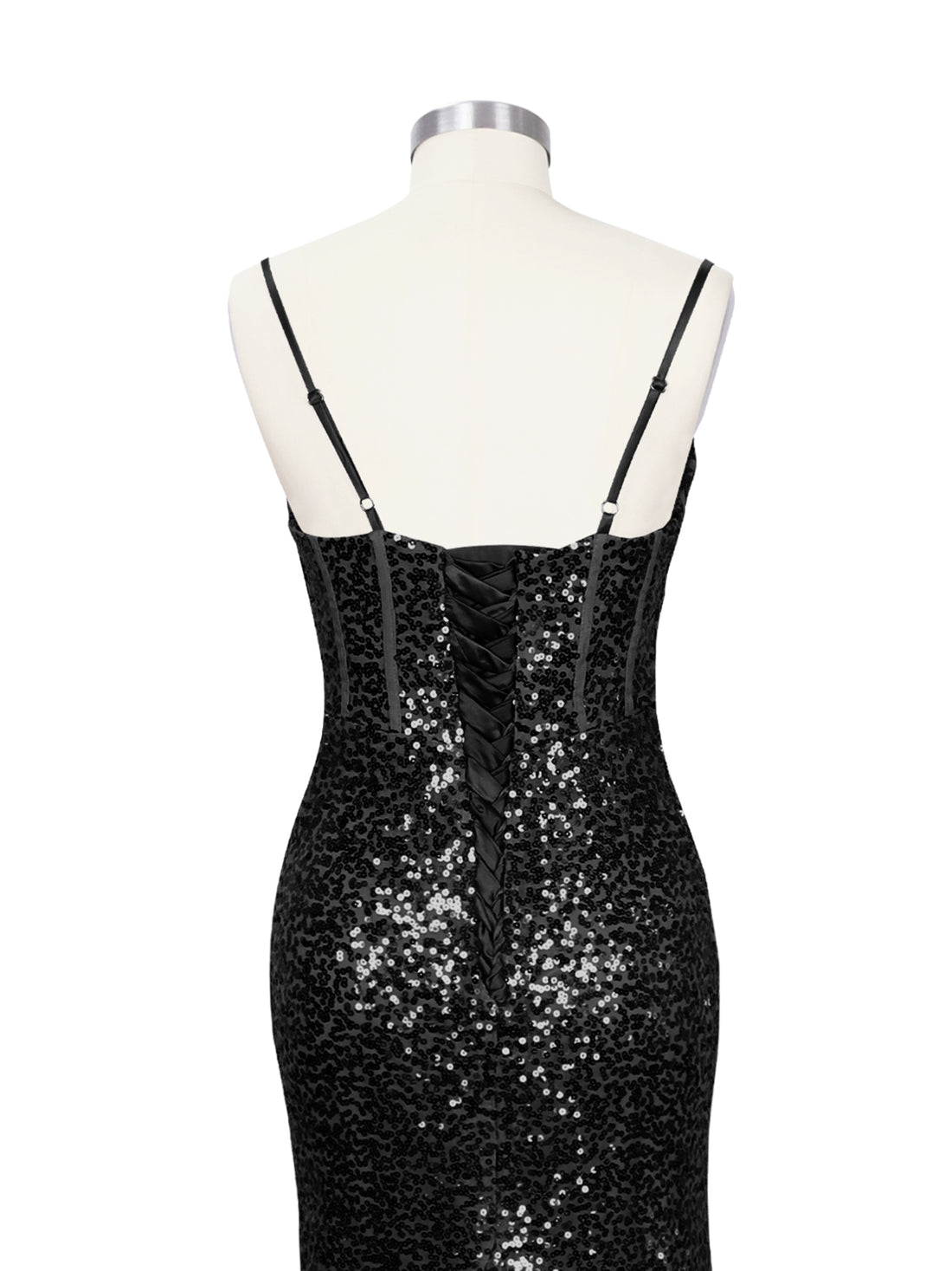 Spaghetti Sheath Prom Dress 