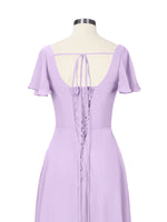 Flutter Sleeves Bridesmaid Dress 