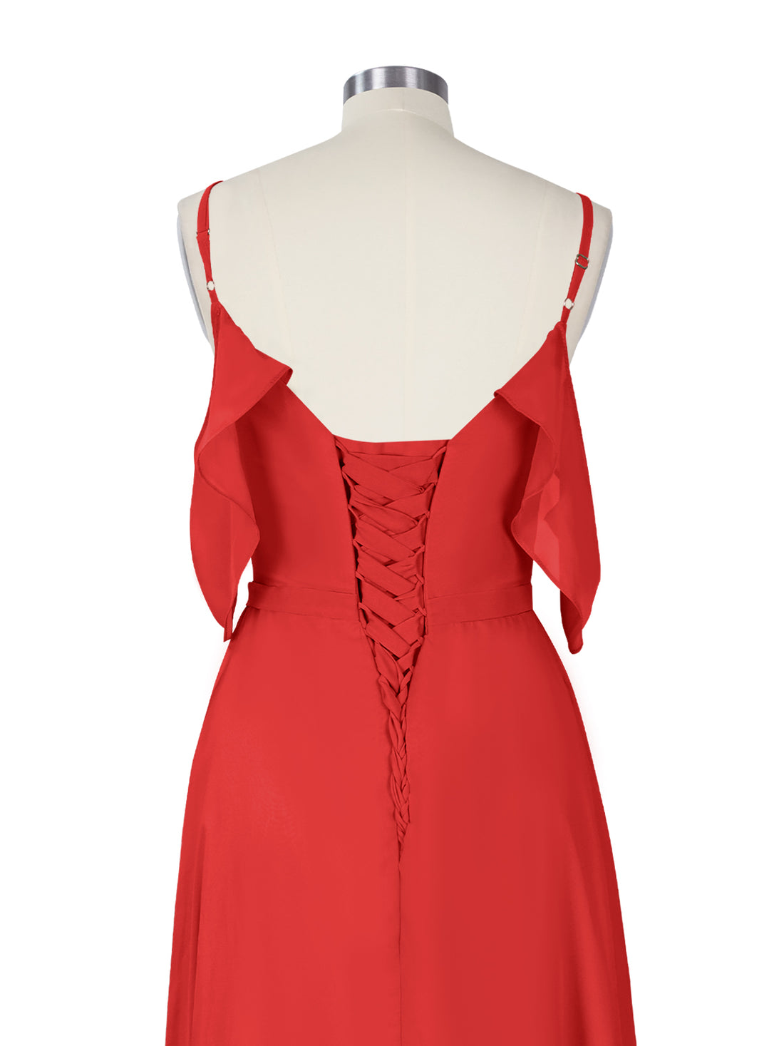 Flowy Spaghetti Bridesmaid Dress 