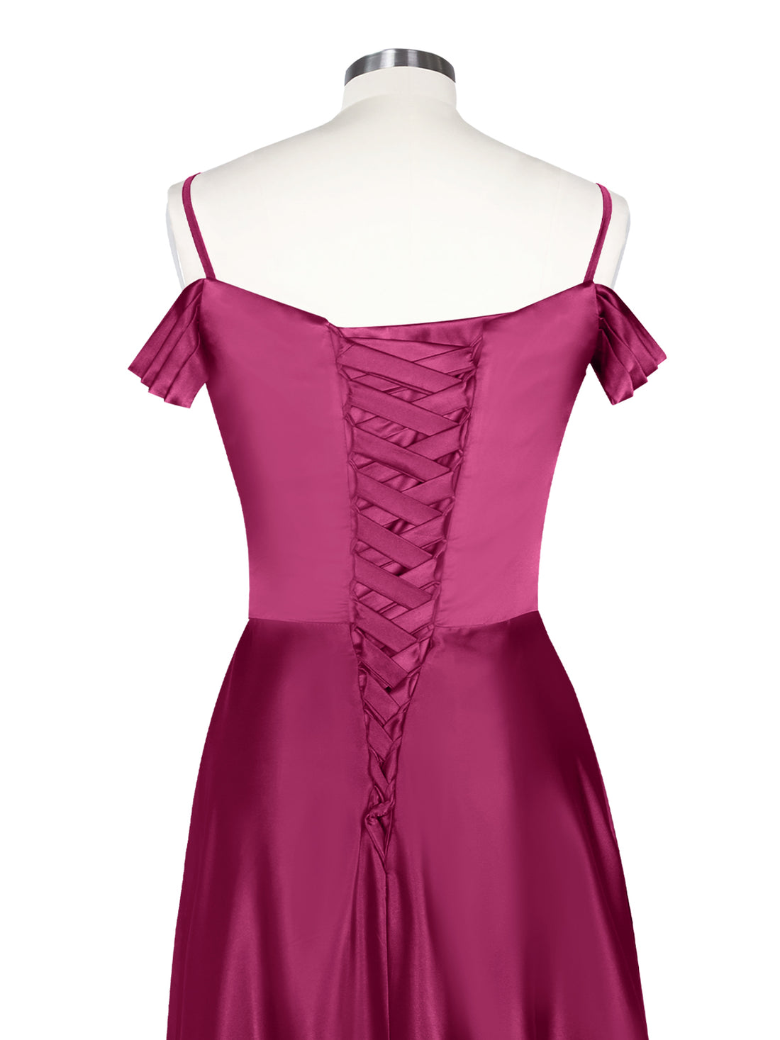 Silk-Like Pleated Prom Dress 