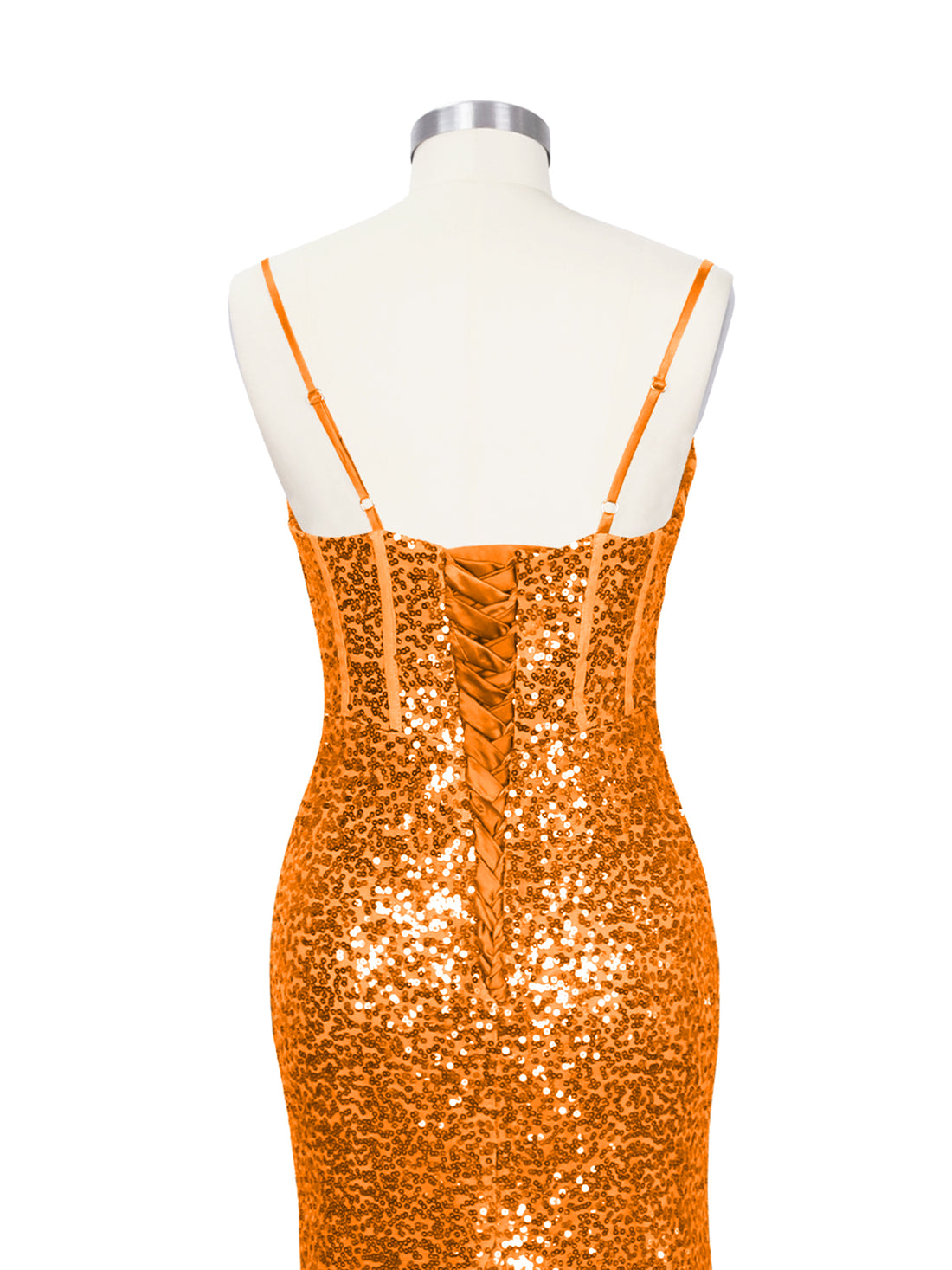 Spaghetti Sheath Prom Dress 