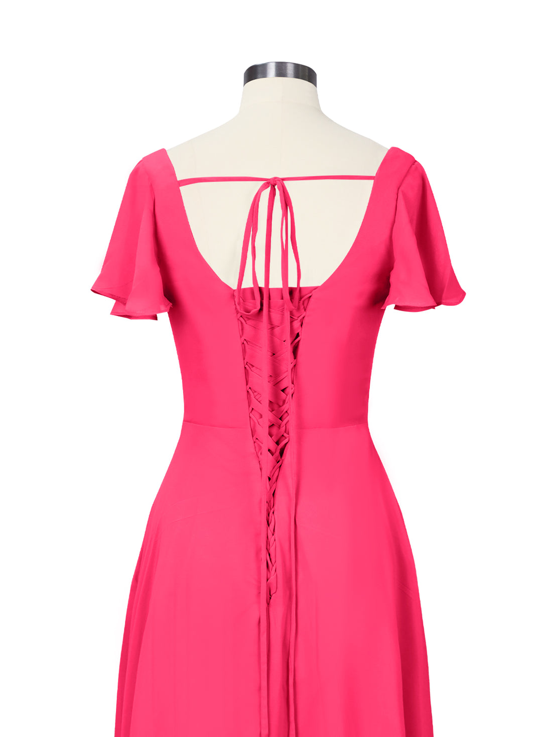 Flutter Sleeves Bridesmaid Dress 