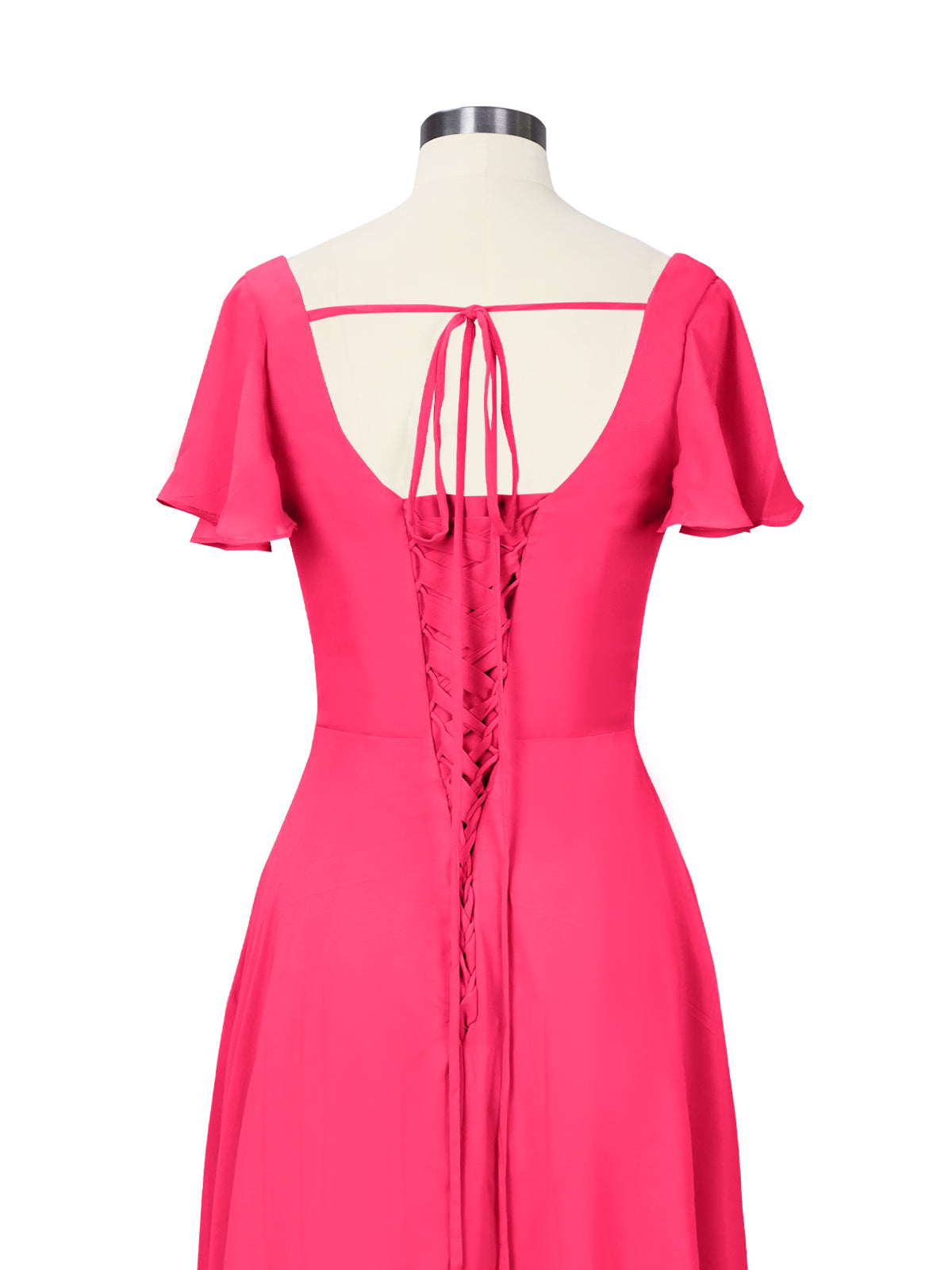 Flutter Sleeves Bridesmaid Dress 