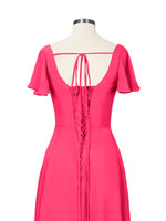 Flutter Sleeves Bridesmaid Dress 