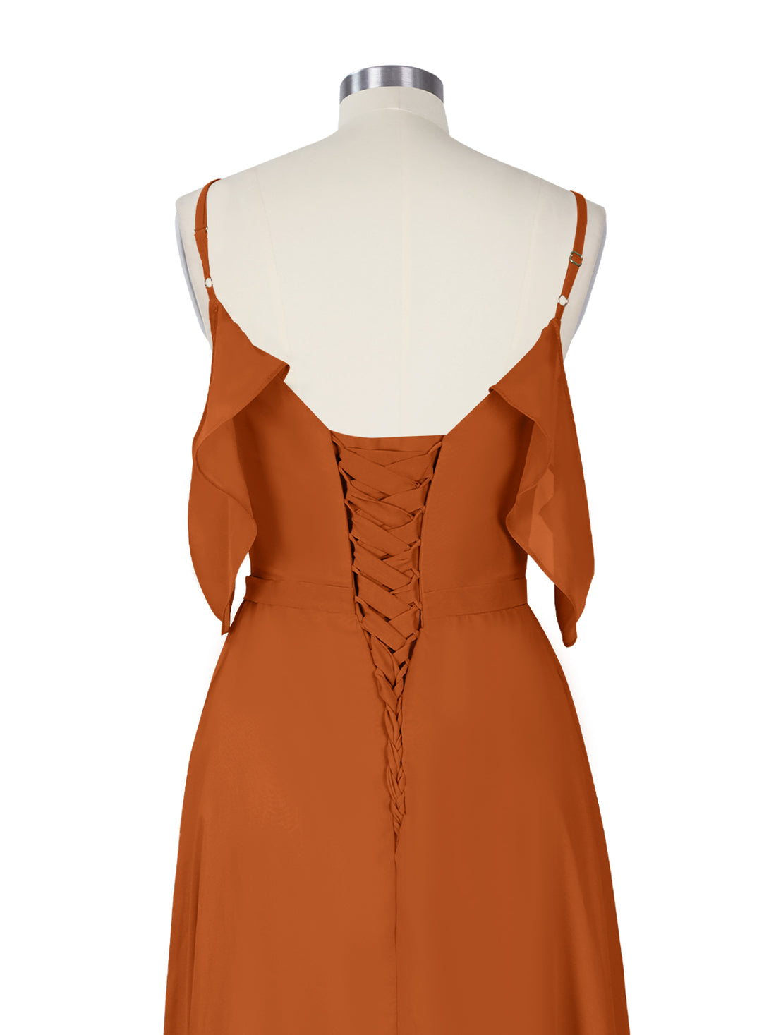Flowy Spaghetti Bridesmaid Dress 