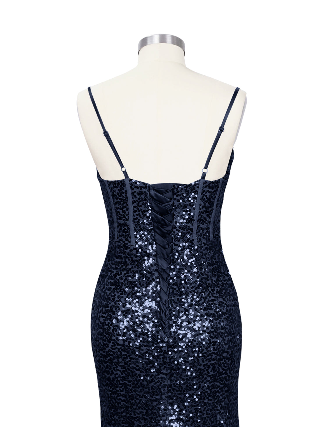 Spaghetti Sheath Prom Dress 