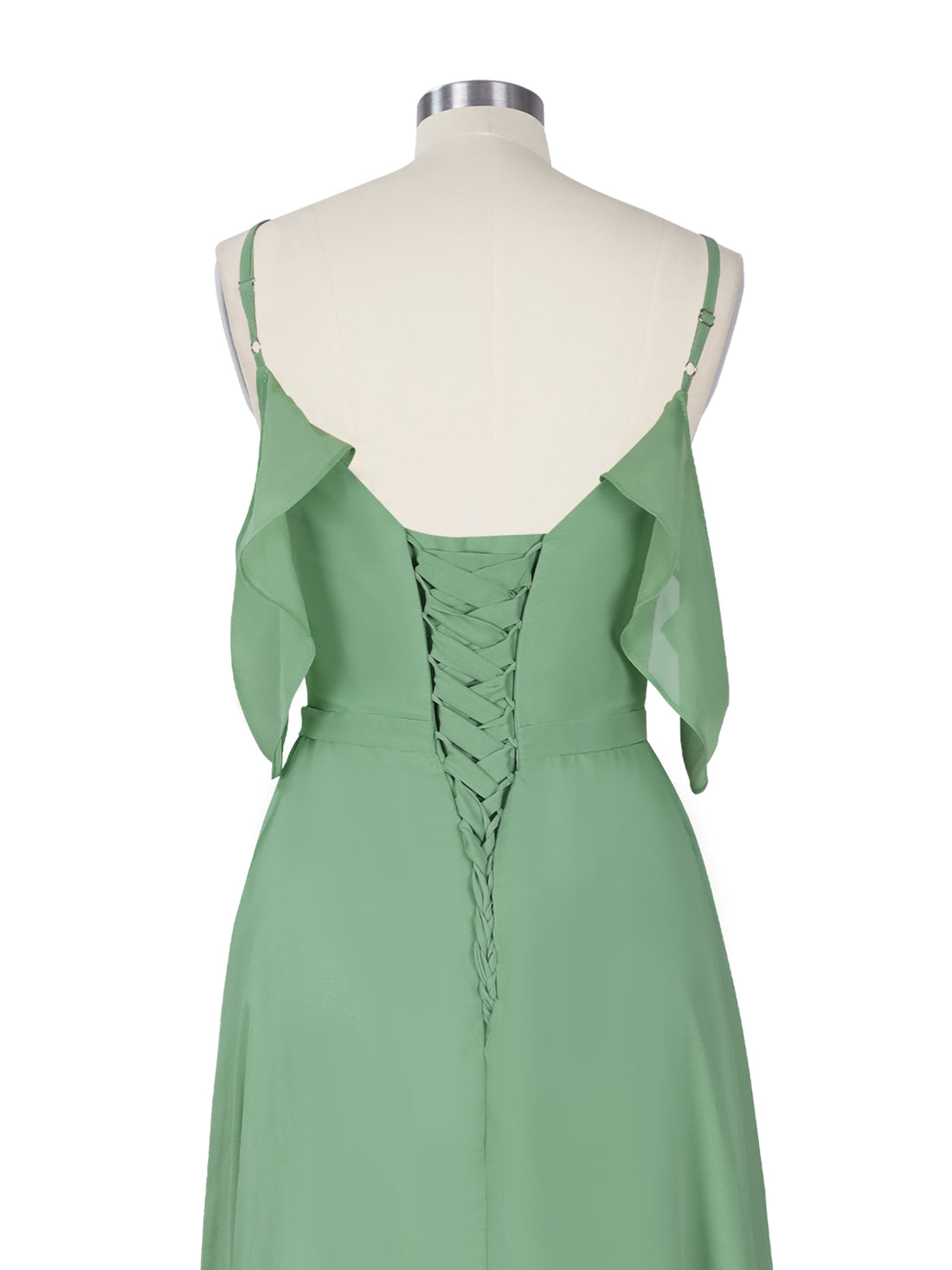 Flowy Spaghetti Bridesmaid Dress 