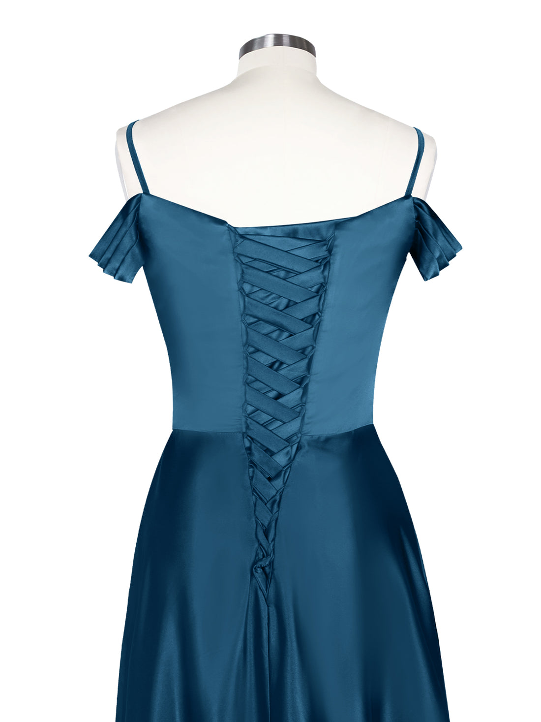 Silk-Like Pleated Prom Dress 