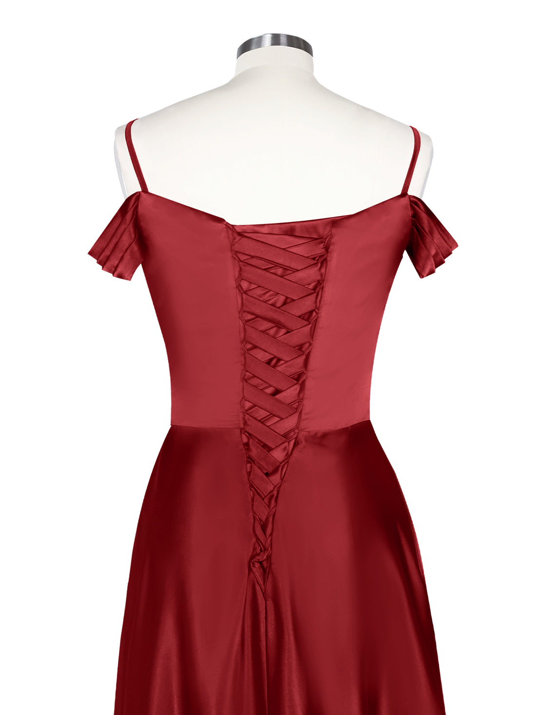 Silk-Like Pleated Prom Dress 