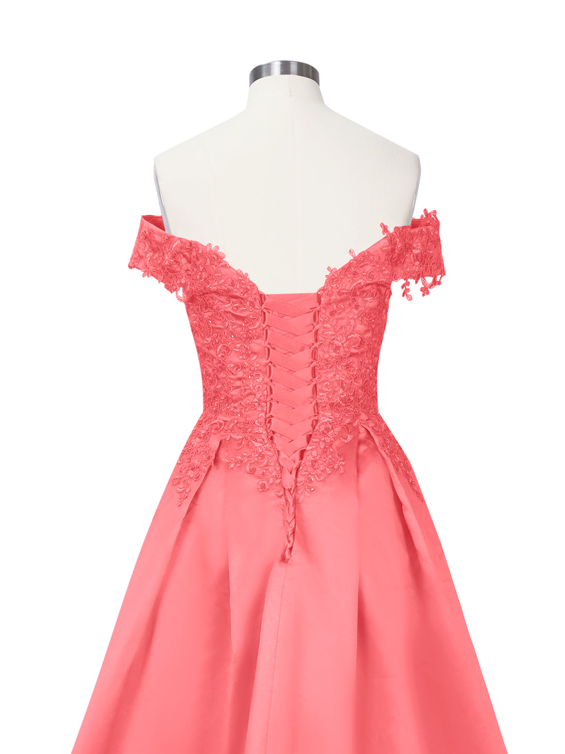 Applique Bodice Prom Dress 