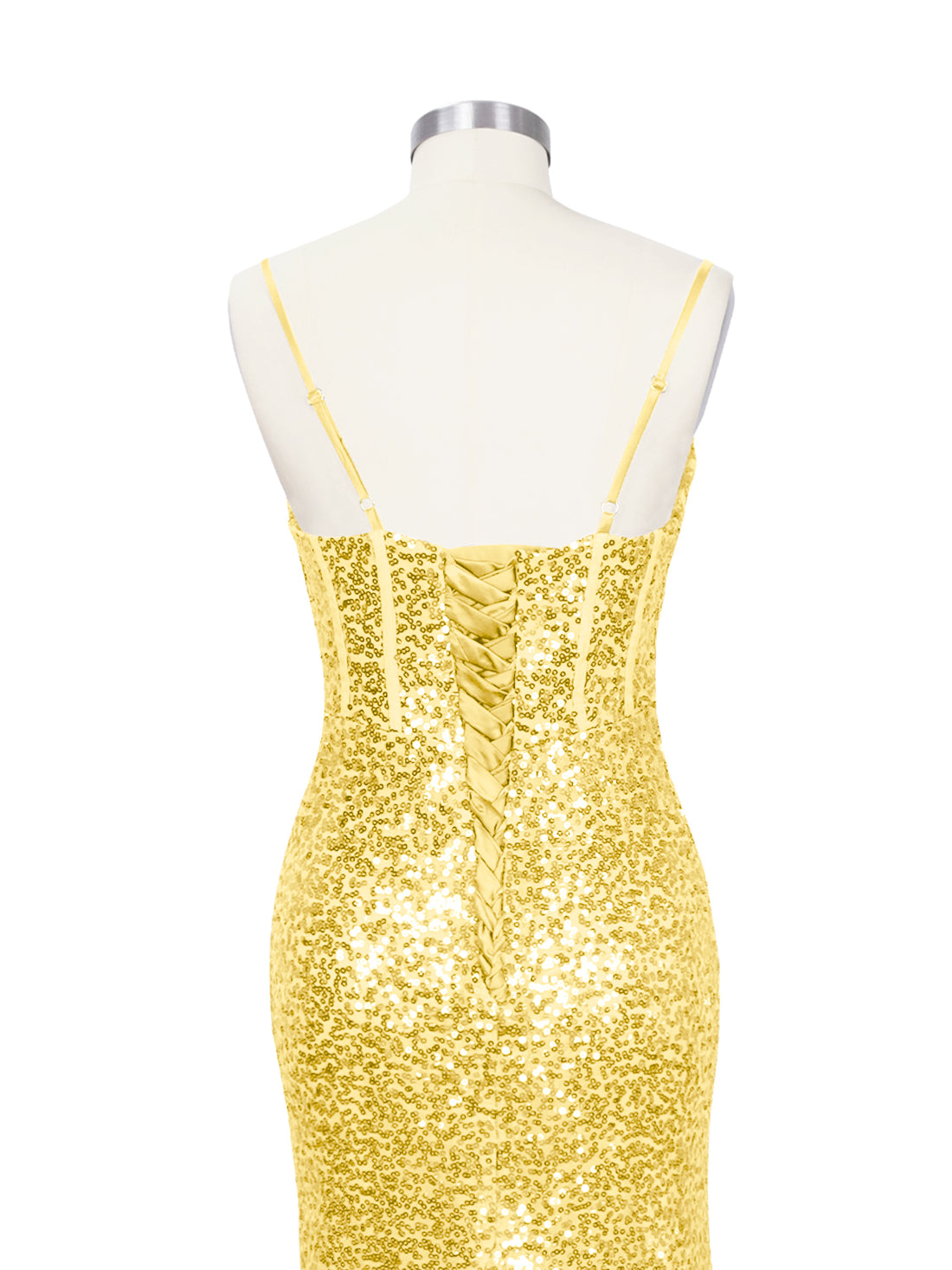 Spaghetti Sheath Prom Dress 