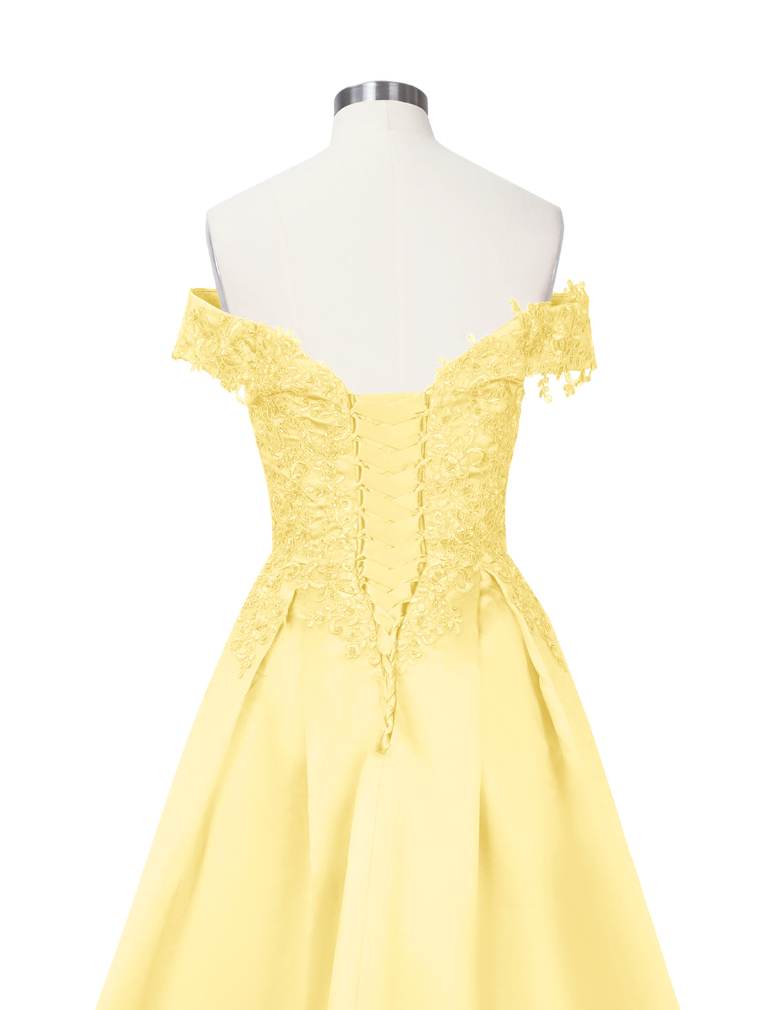Applique Bodice Prom Dress 