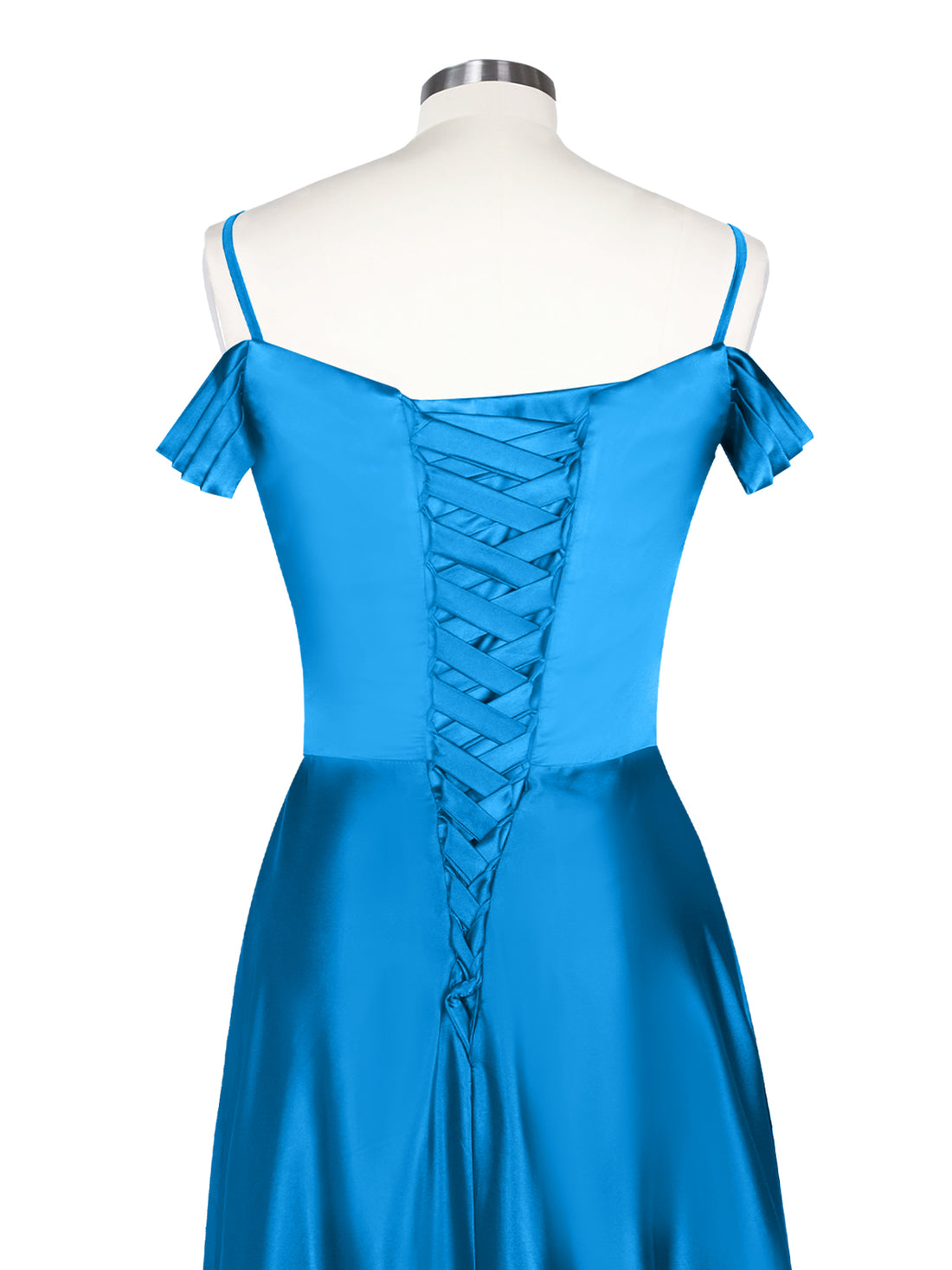 Silk-Like Pleated Prom Dress 