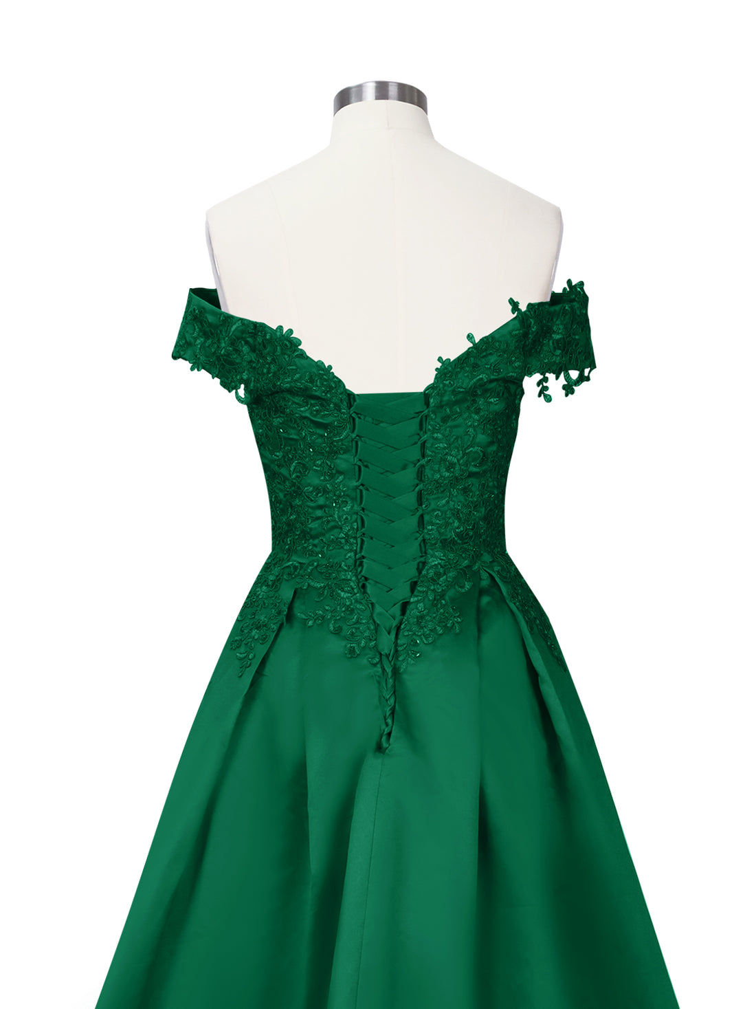 Applique Bodice Prom Dress 