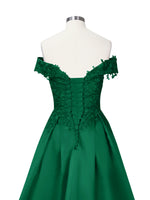Applique Bodice Prom Dress 