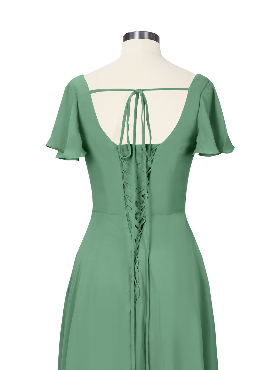 Flutter Sleeves Bridesmaid Dress 
