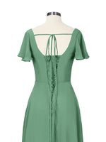 Flutter Sleeves Bridesmaid Dress 