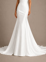Mermaid Wedding Dress with Covered Buttons