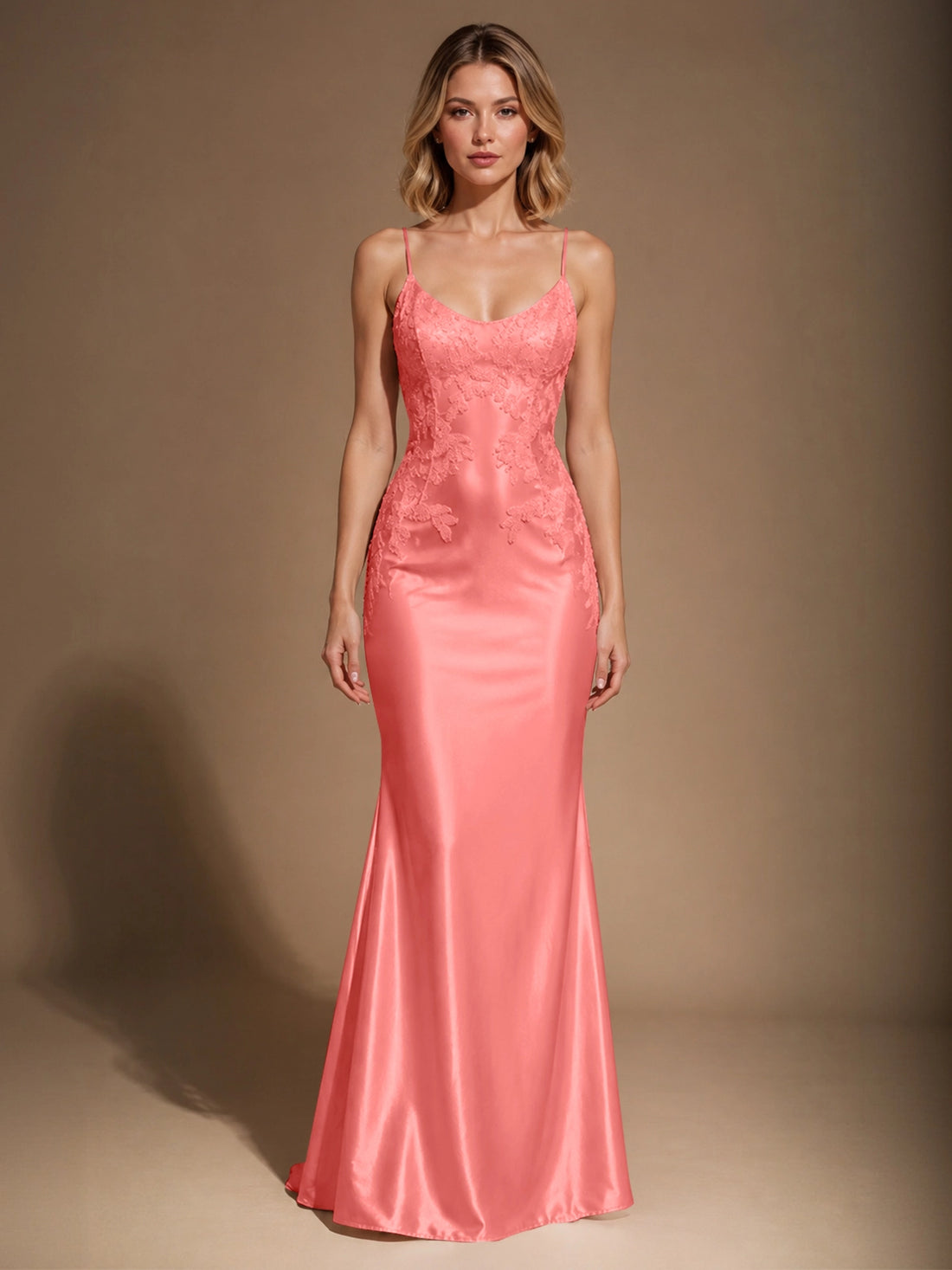Mermaid Prom Dress with Sequin Appliques 