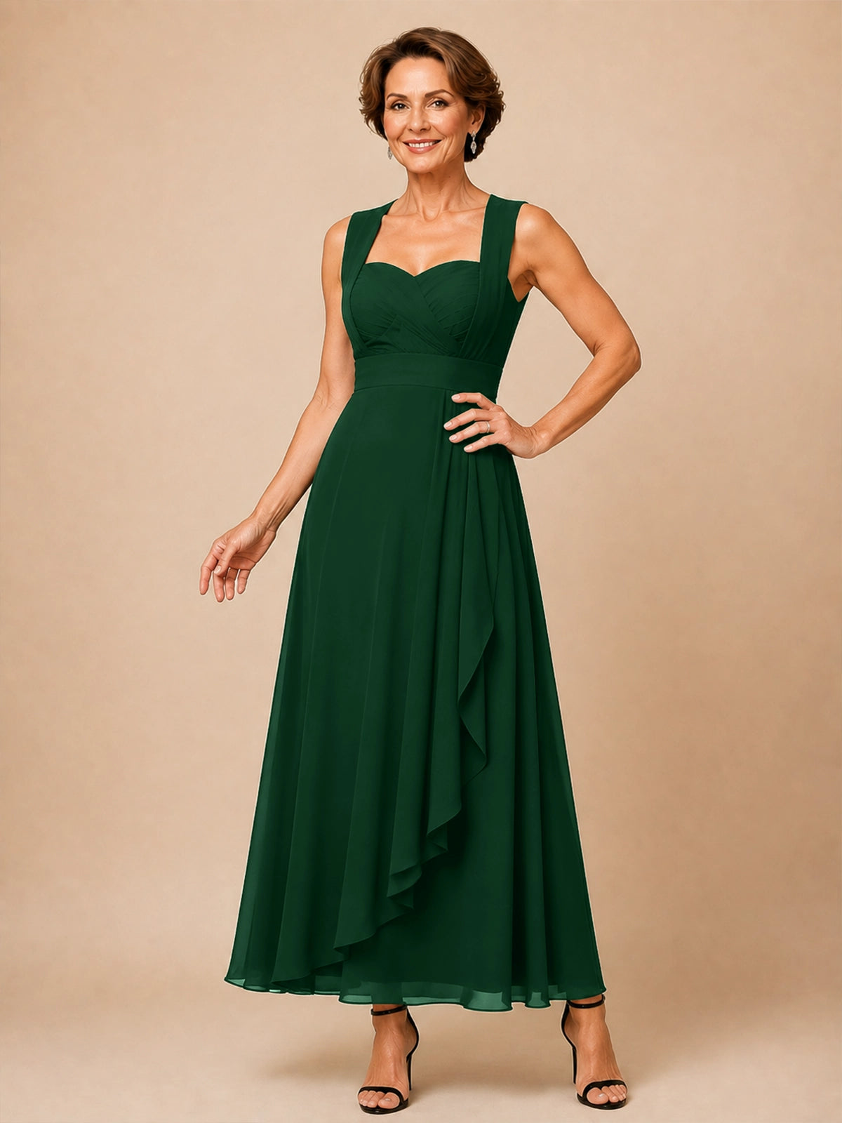 Two-piece Mother of the Bride Dress with Ruffle Design