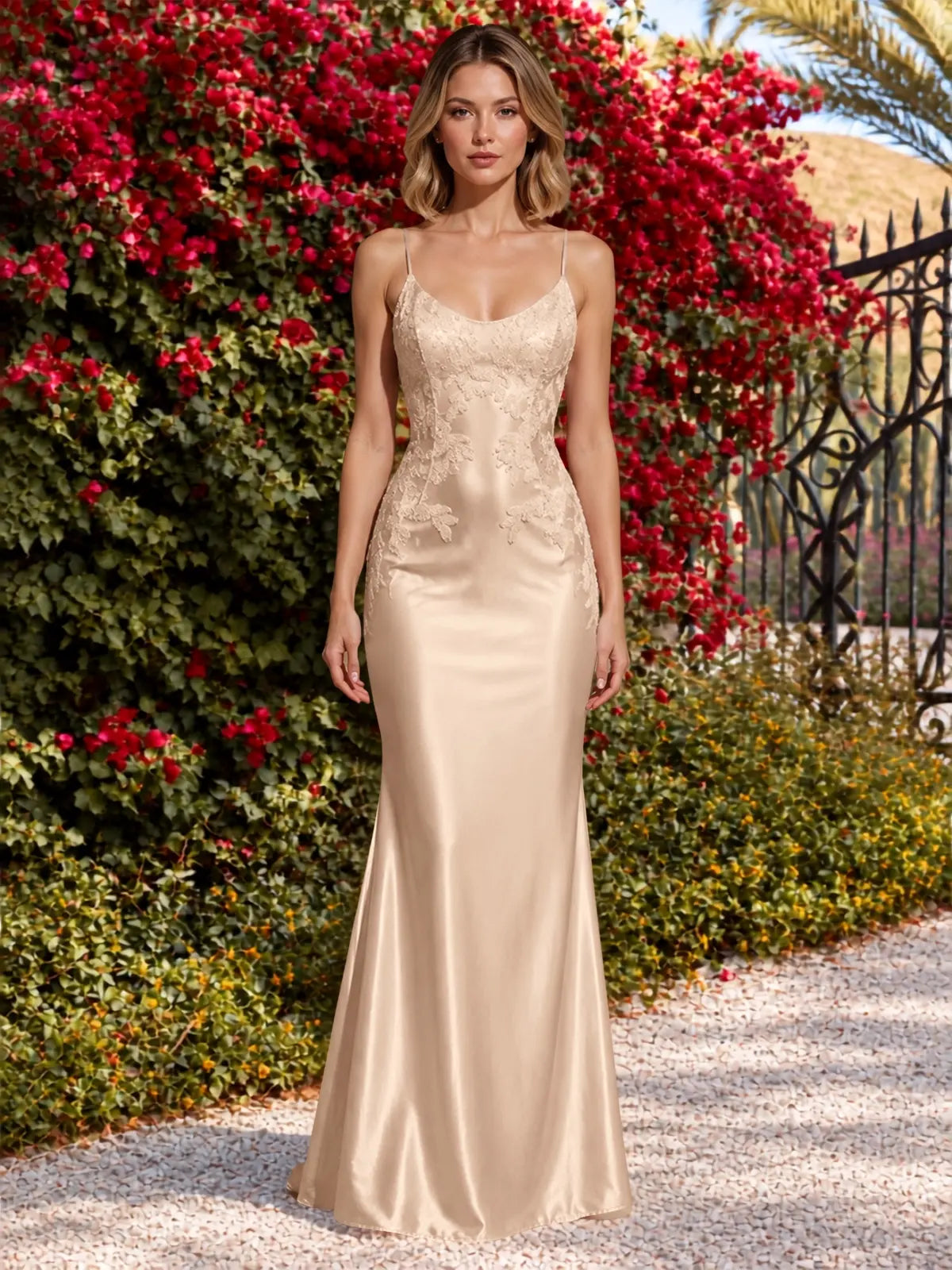 Mermaid Prom Dress with Sequin Appliques 