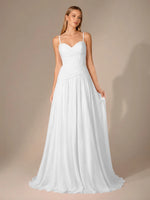 Chiffon Bridesmaid Dress with Ruched Design 