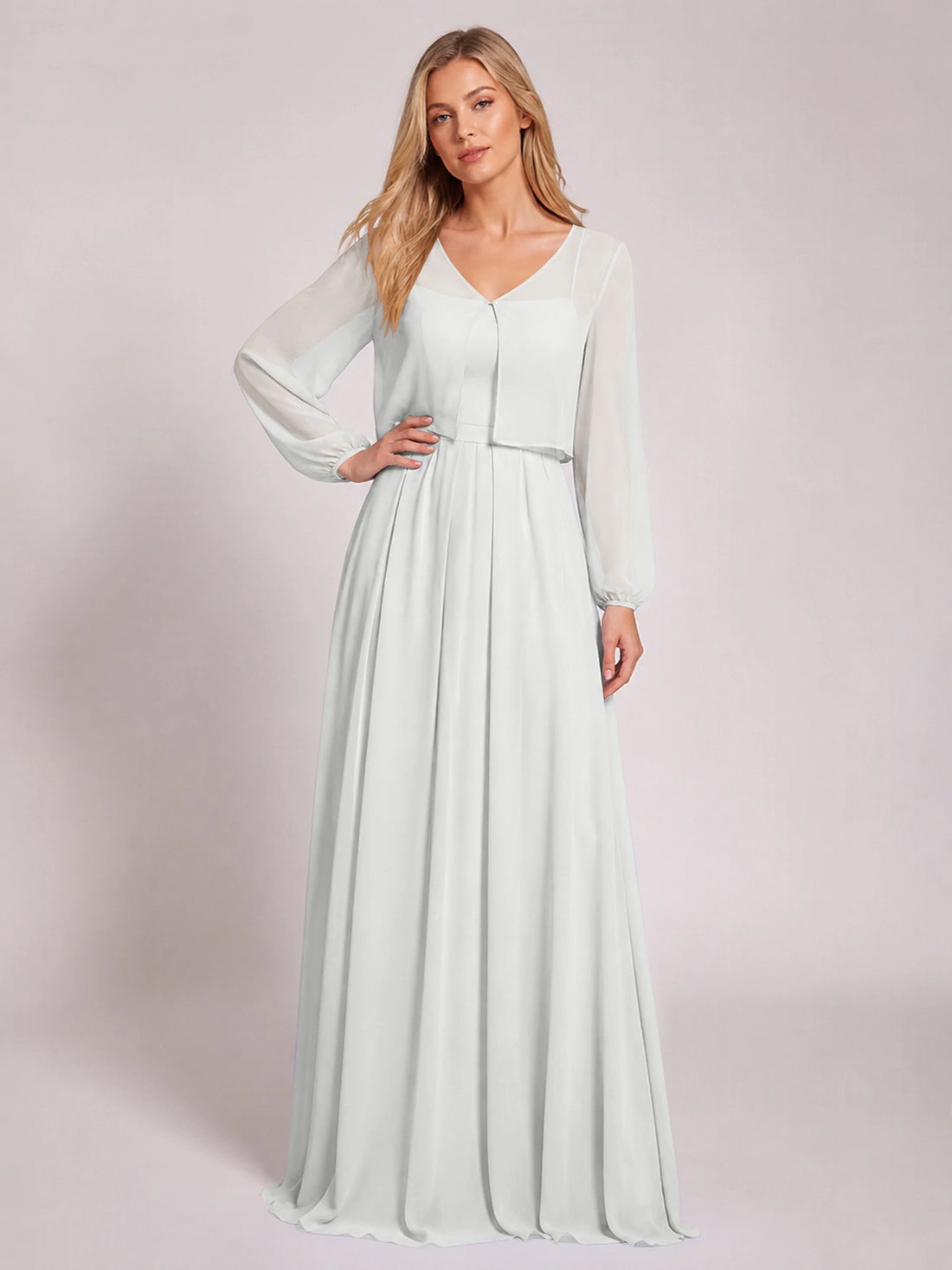 Two-Piece Square Neckline Bridesmaid Dress with Jacket