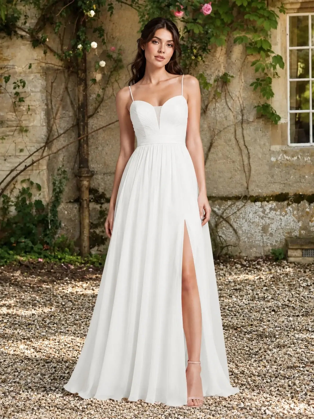 A-Line Bridesmaid Dress with Spaghetti Straps