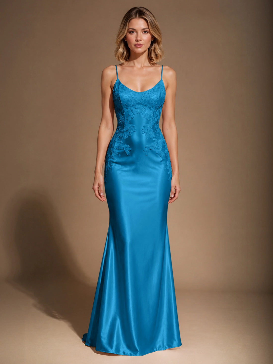 Mermaid Prom Dress with Sequin Appliques 