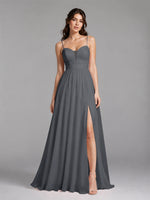 A-Line Bridesmaid Dress with Spaghetti Straps