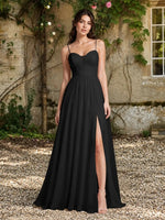 A-Line Bridesmaid Dress with Spaghetti Straps