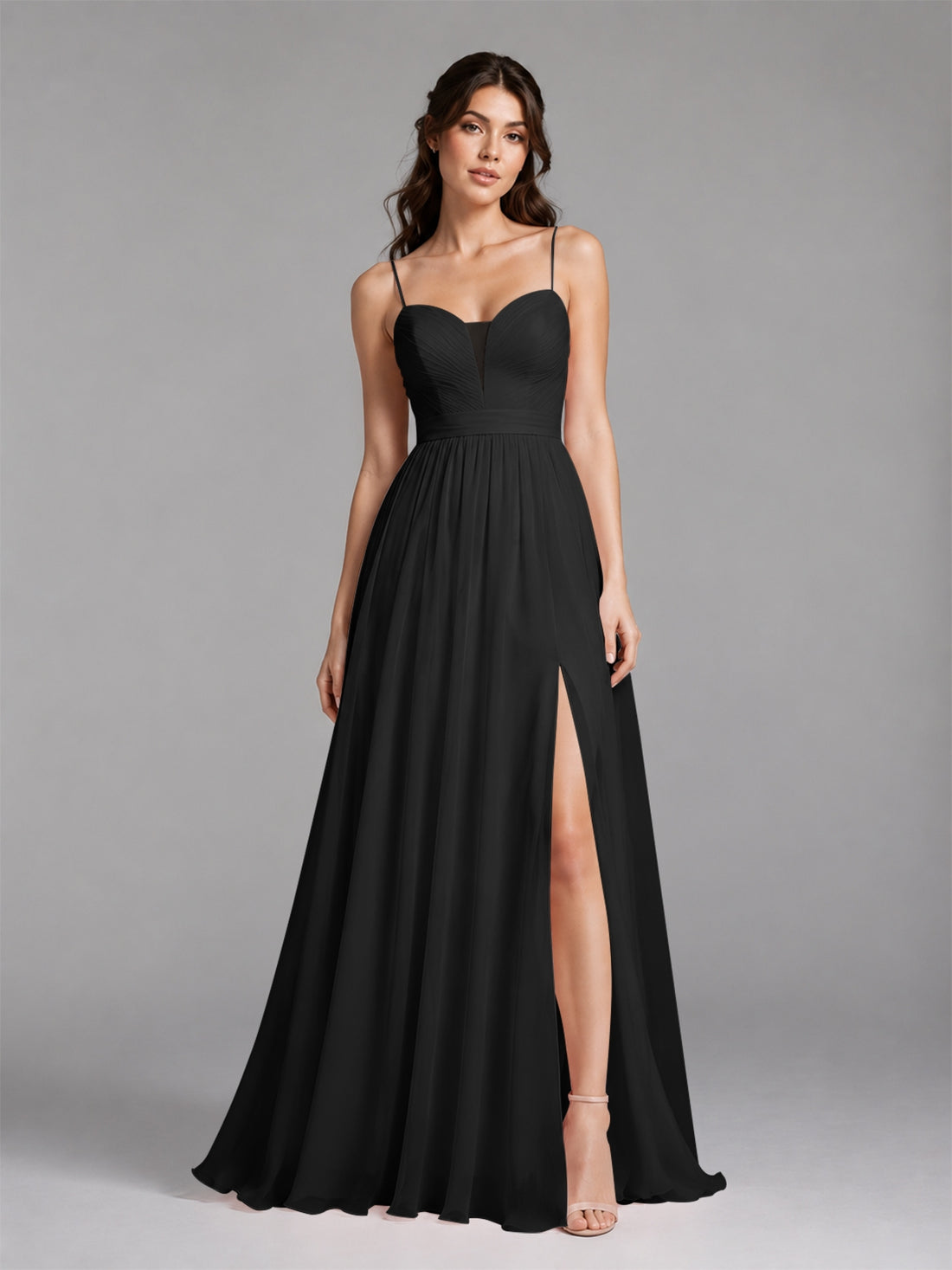 A-Line Bridesmaid Dress with Spaghetti Straps