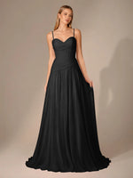 Chiffon Bridesmaid Dress with Ruched Design 
