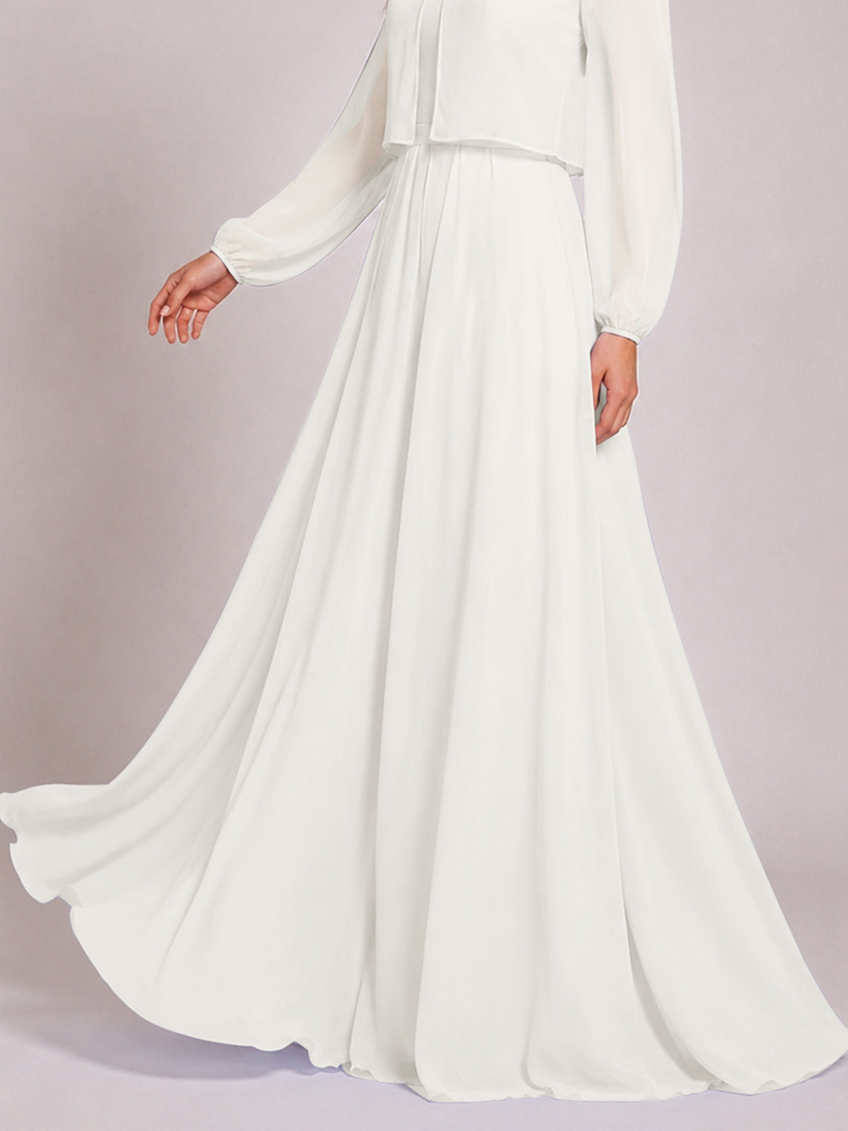 Two-Piece Square Neckline Bridesmaid Dress with Jacket