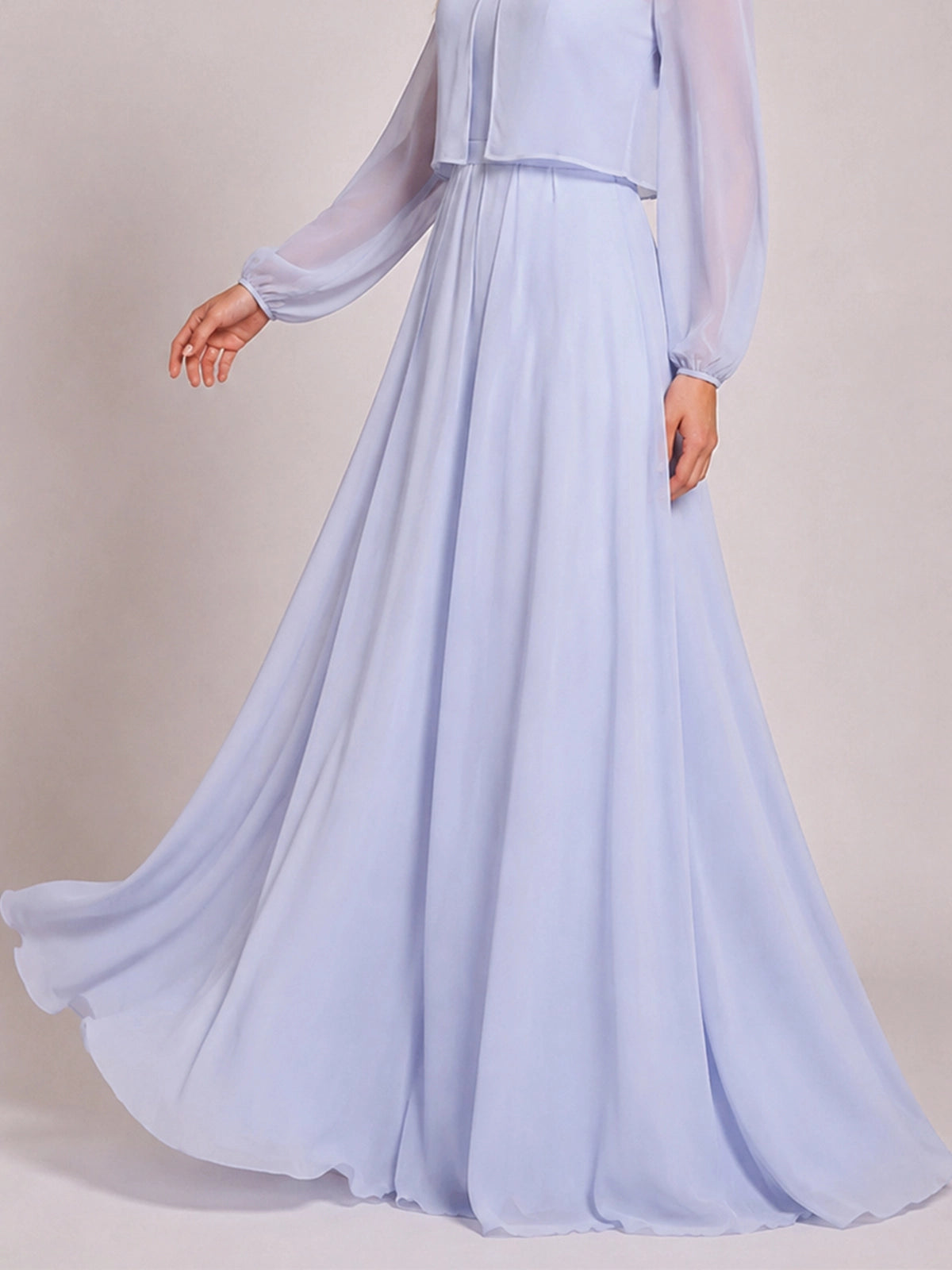 Two-Piece Square Neckline Bridesmaid Dress with Jacket